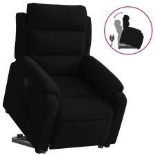 vidaXL fekete bársony felállást segítő dönthető fotel (3205098) bútor