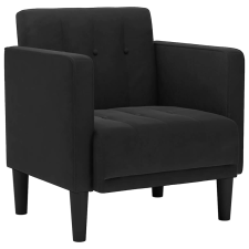 vidaXL fekete bársony kanapészék karfás szék 53 cm (4100557) bútor
