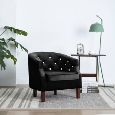 vidaXL fekete bársony kárpitozású fotel 65 x 64 x 65 cm bútor