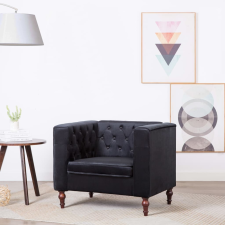 vidaXL fekete bársony kárpitozású fotel 86 x 67 x 71 cm bútor