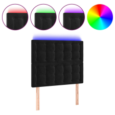 vidaXL fekete bársony LED-es fejtámla 100x5x118/128 cm (3122902) ágy és ágykellék