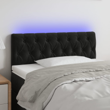 vidaXL fekete bársony LED-es fejtámla 90 x 7 x 78/88 cm ágy és ágykellék