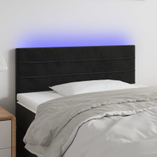 vidaXL fekete bársony LED-es fejtámla 90x5x78/88 cm ágy és ágykellék