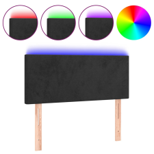vidaXL fekete bársony LED-es fejtámla 90x5x78/88 cm (3121370) ágy és ágykellék