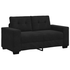 vidaXL fekete bársony loveseat kanapé 120 cm (4105115) bútor