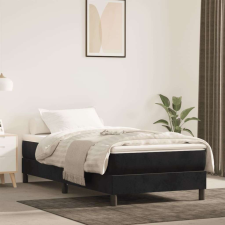 vidaXL fekete bársony zsebrugós ágymatrac 80x220x20 cm ágy és ágykellék