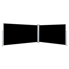 vidaXL fekete behúzható oldalsó napellenző 160 x 600 cm (317994) kerti bútor