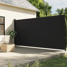 vidaXL fekete behúzható oldalsó napellenző 200 x 600 cm kerti bútor