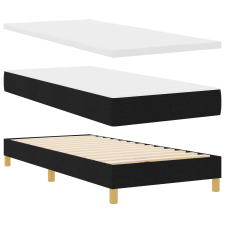 vidaXL Fekete Boxspring Ágy Matrac nélkül - 80x200 cm Anyag (3340180) ágy és ágykellék
