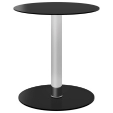 vidaXL fekete edzett üveg dohányzóasztal 40 cm bútor