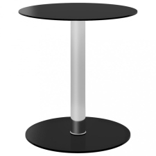 vidaXL fekete edzett üveg dohányzóasztal 40 cm bútor