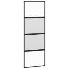 vidaXL fekete edzett üveg és alumínium tolóajtó 76 x 205 cm (155219) nyílászáró