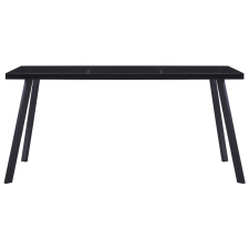 vidaXL fekete edzett üveg étkezőasztal 180 x 90 x 75 cm (281875) bútor