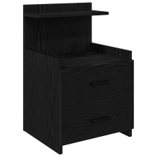 vidaXL fekete éjjeliszekrény 2 fiókkal 40 x 36,5 x 62 cm (858634) bútor