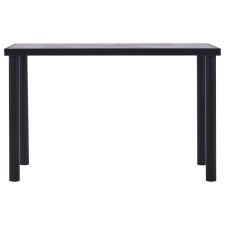 vidaXL fekete és betonszürke MDF étkezőasztal 120 x 60 x 75 cm (281857) bútor