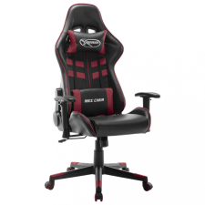 vidaXL Fekete és bordó műbőr gamer szék forgószék