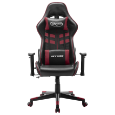 vidaXL fekete és bordó műbőr gamer szék (20509) forgószék