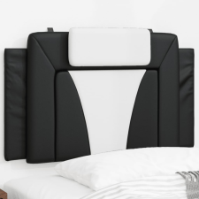 vidaXL fekete és fehér műbőr fejtámla párna 80 cm ágy és ágykellék