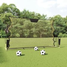 vidaXL fekete és sárga poliészter foci-visszapattanó háló 183x85x120cm futball felszerelés