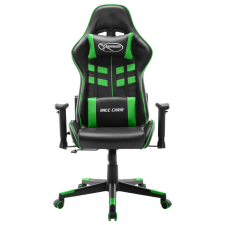 vidaXL fekete és zöld műbőr gamer szék (20505) forgószék