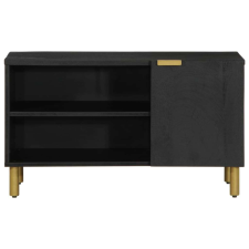 vidaXL Fekete Fa TV Szekrény - 80x33x46 cm bútor