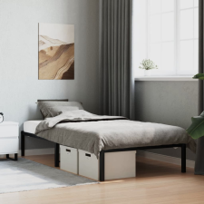 vidaXL fekete fém ágykeret 100 x 200 cm ágy és ágykellék