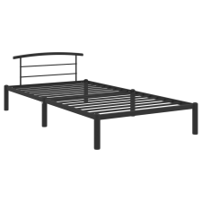 vidaXL fekete fém ágykeret 100 x 200 cm (284657) ágy és ágykellék