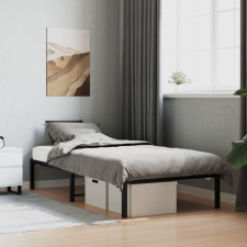 vidaXL fekete fém ágykeret 90 x 190 cm ágy és ágykellék