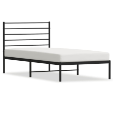 vidaXL fekete fém ágykeret fejtámlával 107 x 203 cm (352315) ágy és ágykellék