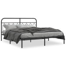 vidaXL fekete fém ágykeret fejtámlával 193 x 203 cm ágy és ágykellék