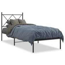 vidaXL fekete fém ágykeret fejtámlával 75 x 190 cm ágy és ágykellék