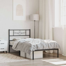 vidaXL fekete fém ágykeret fejtámlával 80 x 200 cm ágy és ágykellék