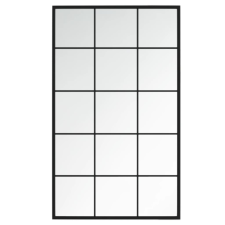 vidaXL fekete fém fali tükör 100 x 60 cm (342209) bútor