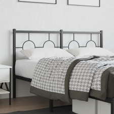 vidaXL fekete fém fejtámla 135 cm ágy és ágykellék