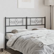 vidaXL fekete fém fejtámla 140 cm ágy és ágykellék
