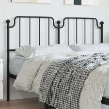 vidaXL fekete fém fejtámla 160 cm ágy és ágykellék
