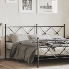 vidaXL fekete fém fejtámla 180 cm ágy és ágykellék