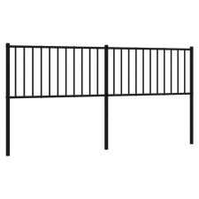 vidaXL fekete fém fejtámla 180 cm (350900) ágy és ágykellék