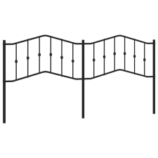 vidaXL fekete fém fejtámla 200 cm (373827) ágy és ágykellék