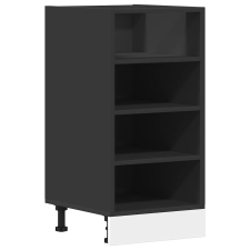 vidaXL fekete forgácslap alsószekrény 40x44,5x81,5 cm (854203) bútor