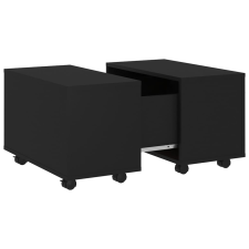 vidaXL fekete forgácslap dohányzóasztal 60 x 60 x 38 cm (806859) bútor