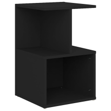 vidaXL fekete forgácslap éjjeliszekrény 35 x 35 x 55 cm (806348) bútor