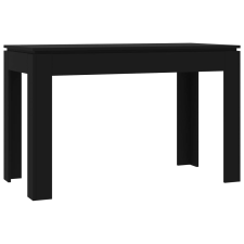 vidaXL fekete forgácslap étkezőasztal 120 x 60 x 76 cm (800757) bútor