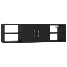 vidaXL fekete forgácslap fali polc 102 x 30 x 29 cm (806257) bútor