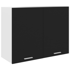 vidaXL fekete forgácslap függő szekrény 80 x 31 x 60 cm (801277) bútor