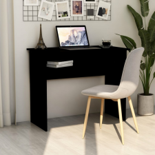 vidaXL Fekete forgácslap íróasztal 90 x 50 x 74 cm íróasztal
