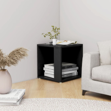vidaXL fekete forgácslap kisasztal 33 x 33 x 34,5 cm bútor