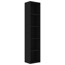 vidaXL fekete forgácslap könyvszekrény 40 x 30 x 189 cm (800955) bútor