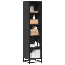 vidaXL fekete forgácslap könyvszekrény 40x35x170,5 cm bútor