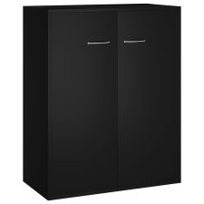 vidaXL fekete forgácslap tálalószekrény 60 x 30 x 75 cm (800730) bútor